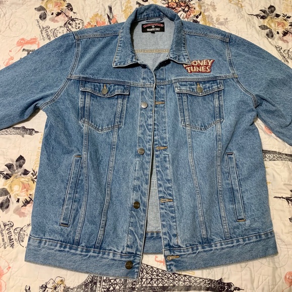 Warner Bros. Jackets & Coats | Denim Official Looney Tunes Members Only